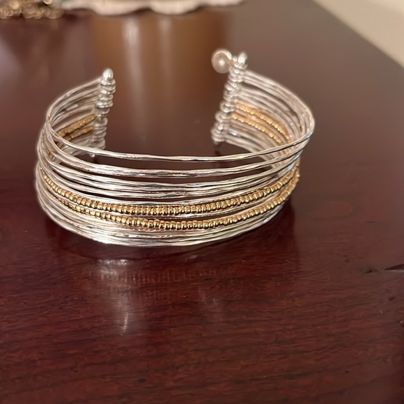 Stella & Dot Rhett Cuff Silver - Picture 5 of 7
